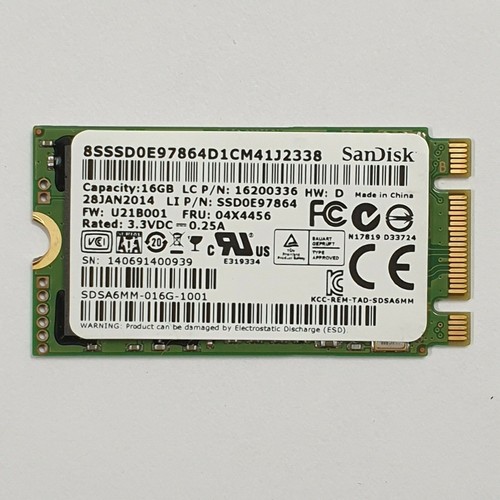 Sandisk 16gb msata ssd lenovo - sandisk,