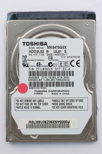 Toshiba mk6475gsk 640gb sata - mk6475gsk,